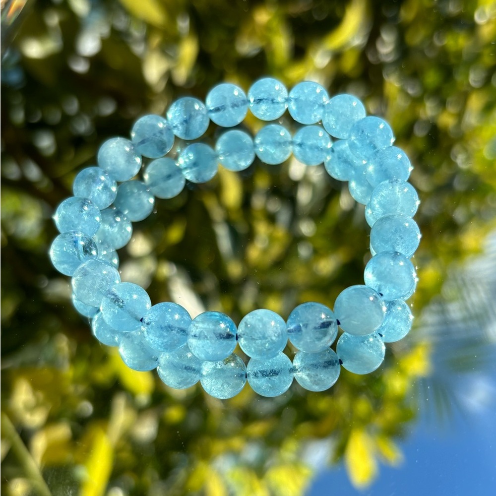 High quality  natural acquamarine Bracelet